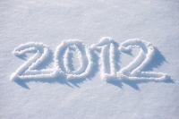 Snow at Stansted airport