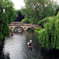 Punting down river